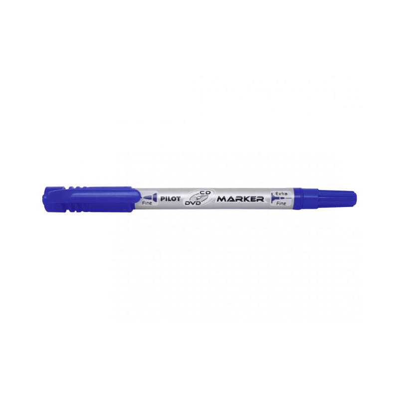 Pilot CD/ DVD Twin Marker with an Extra Fine and Fine Point in Blue Ink