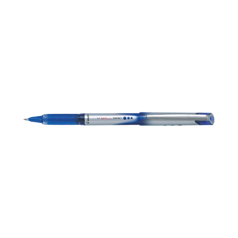 Pilot V Ball Grip Roller Ball Pen with a Fine 0.7mm Point in Blue Ink