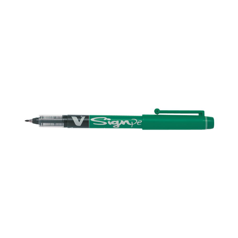 Pilot V-Sign Pen with a Medium 2.0mm Point in Green Ink