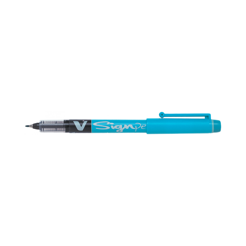 Pilot V-Sign Pen with a Medium 2.0mm Point in Light Blue Ink