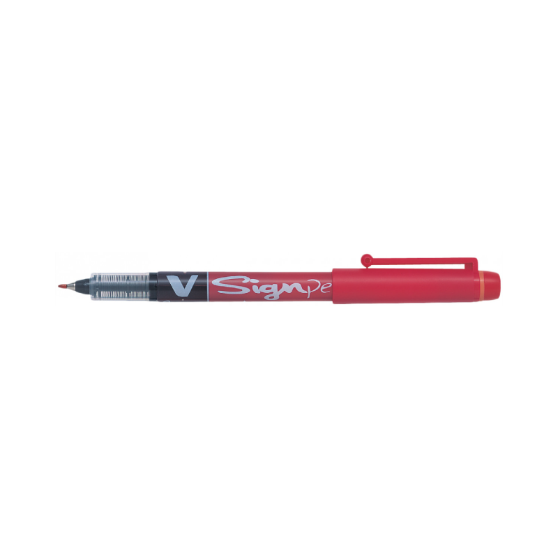 Pilot V-Sign Pen with a Medium 2.0mm Point in Red Ink