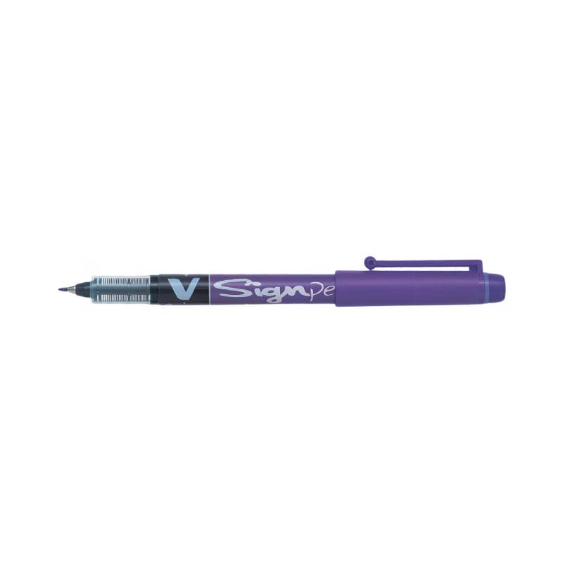Pilot V-Sign Pen with a Medium 2.0mm Point in Violet Ink