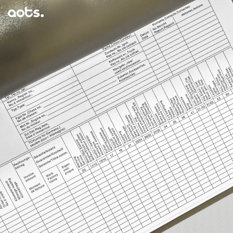 RAADO - Bilingual (English and German) Automotive Repair & After-Sales Service, Customer Data and Work Order PP Folder
