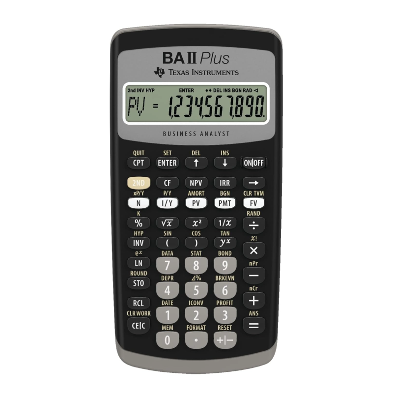 Texas Instruments BA II Plus Financial Calculator (BA-II-PLUS)