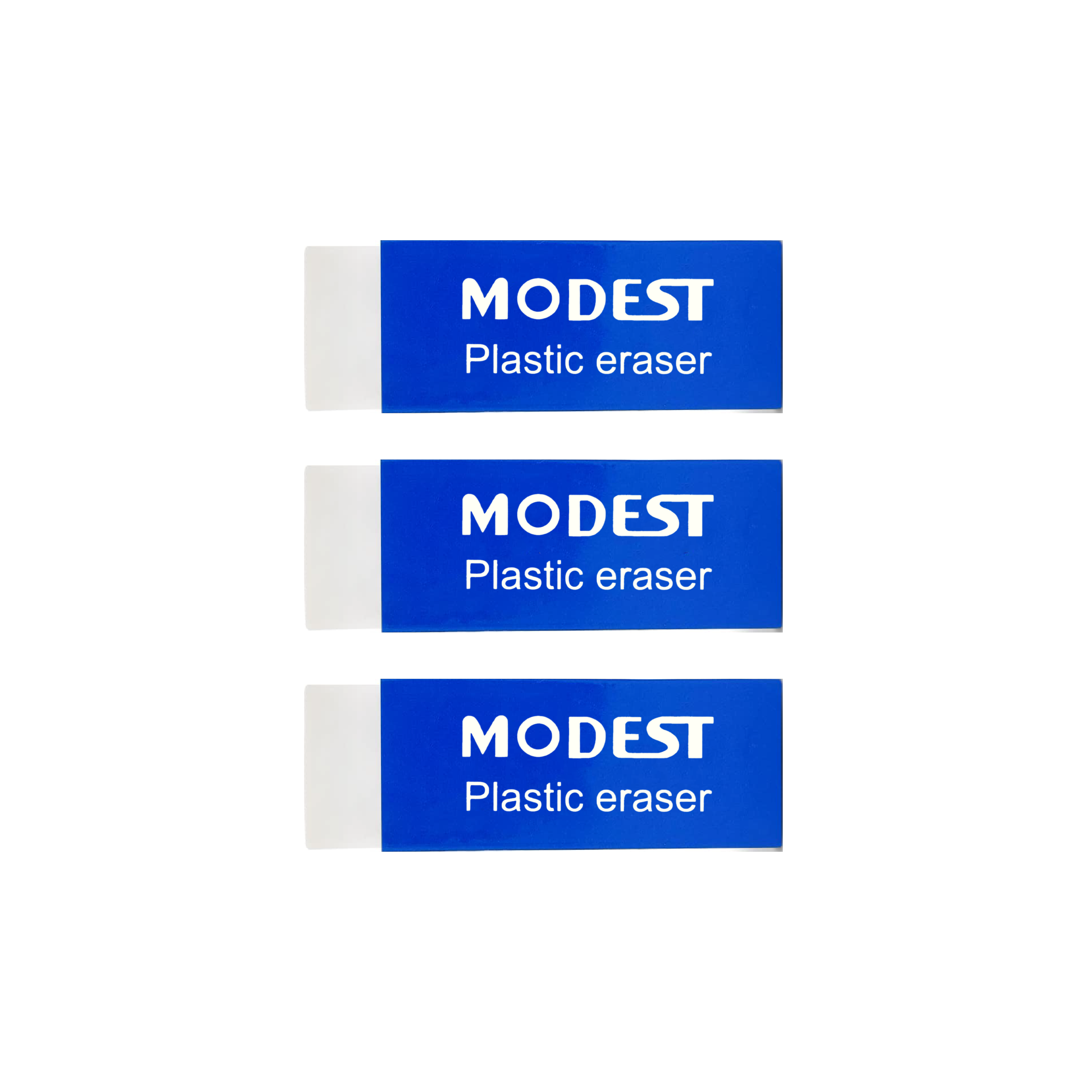 MODEST Plastic Erasers, Big Size, 06cm (MS 20)