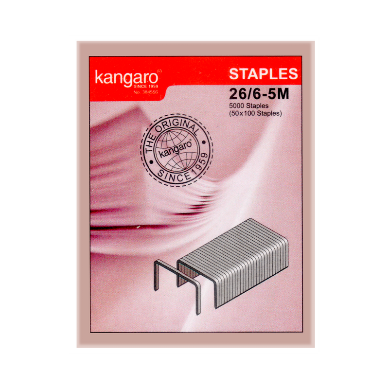 Kangaro Staples, 5000/Box (No.26/6-5M)