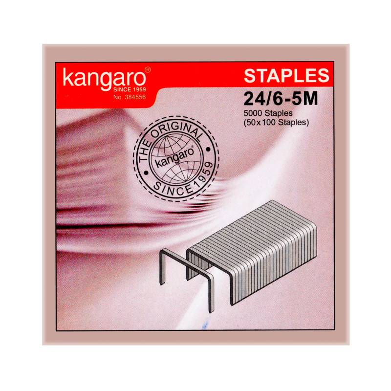 Kangaro Staples, 5000/Box (No.24/6-5M)
