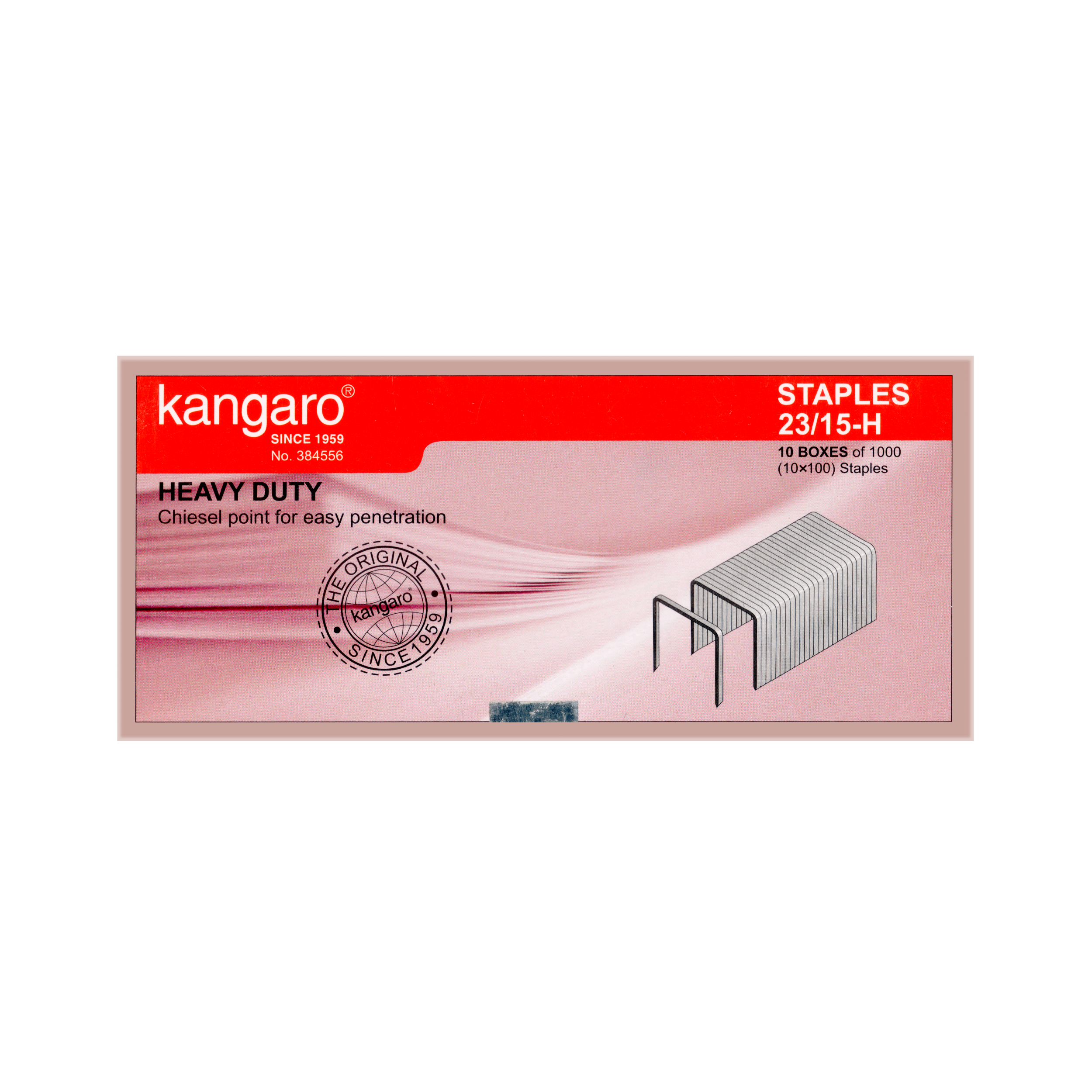 Kangaro Staples, 1000Pins/Box (No.23/15-H)