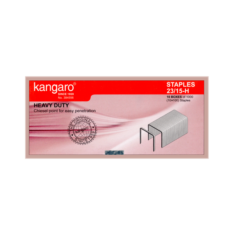 Kangaro Staples, 1000/Box (No.23/15-H)