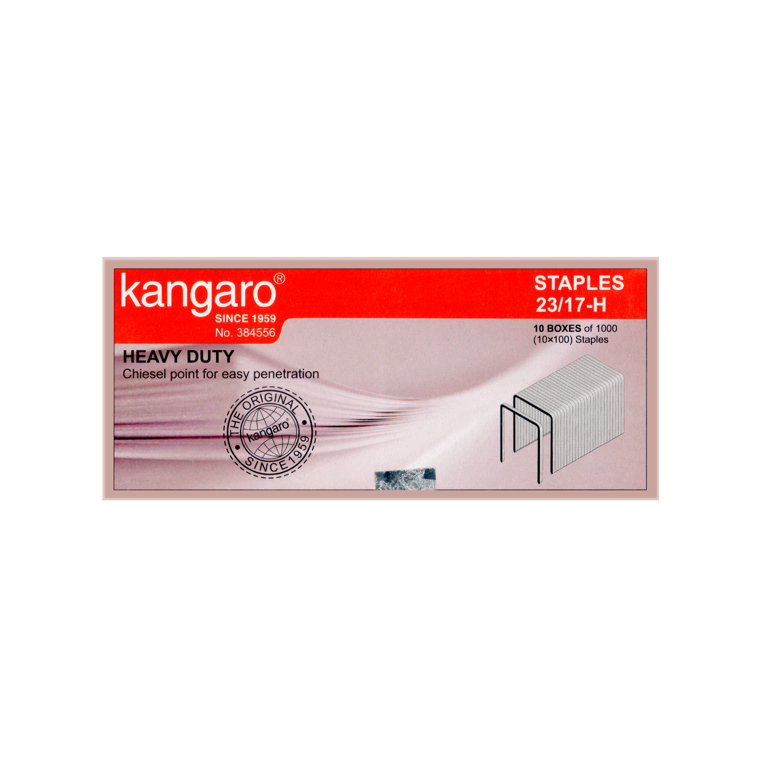 Kangaro Staples, 1000/Box (No.23/17-H)