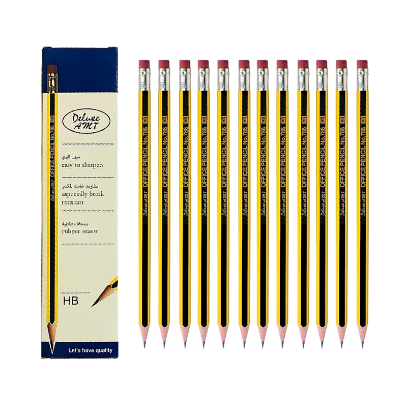 Deluxe AMT Office Pencil, HB, 12/Pack (HB786)