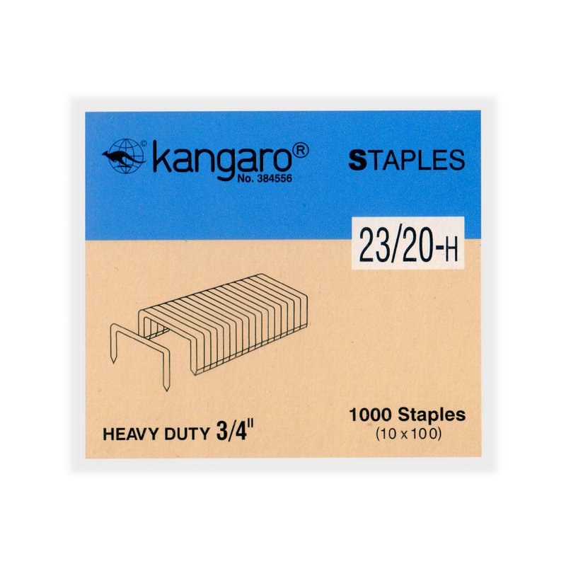 Kangaro Staples, 1000/Box (No.23/10-H)
