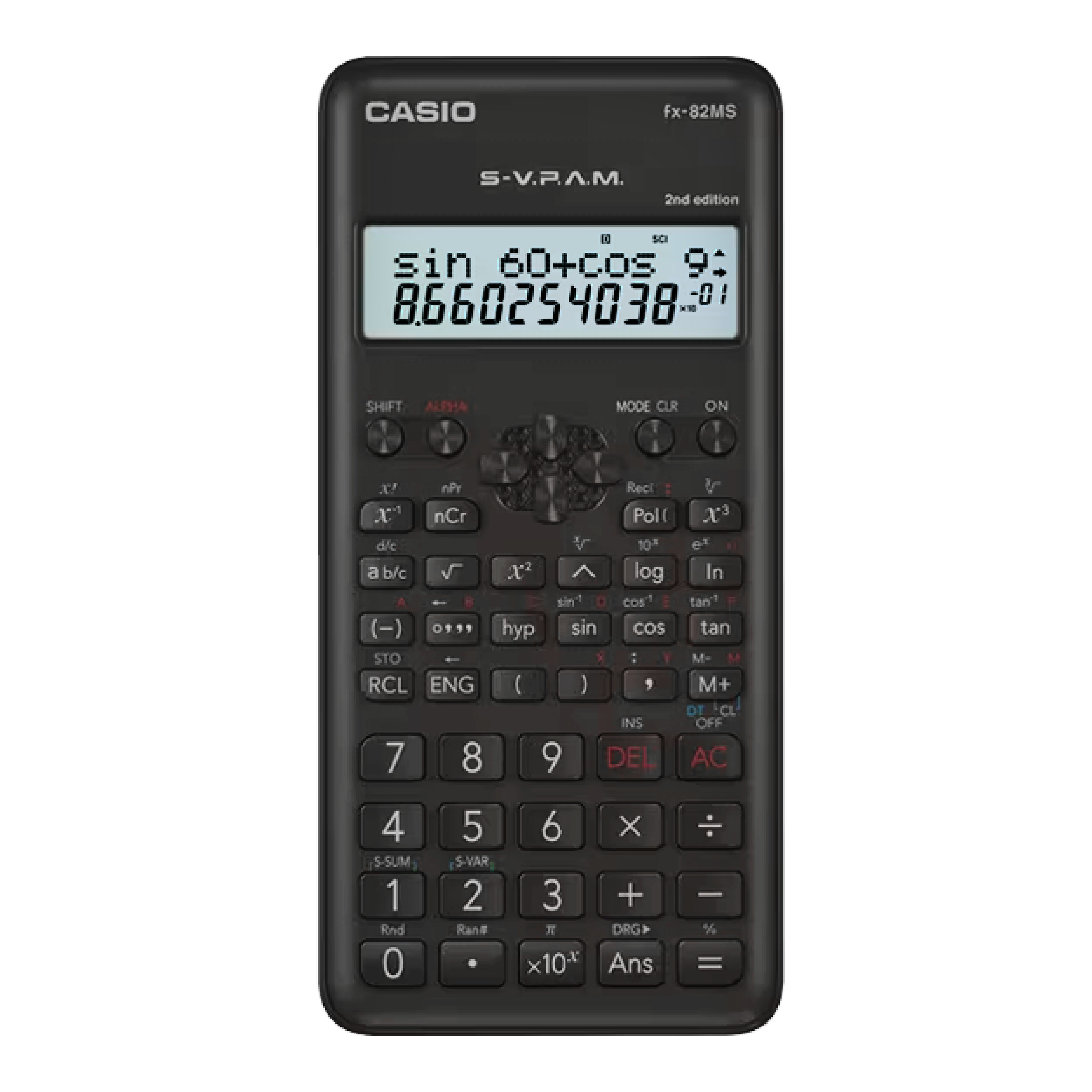 Casio Scientific Calculator, Non Programmable (fx-82MS-2)