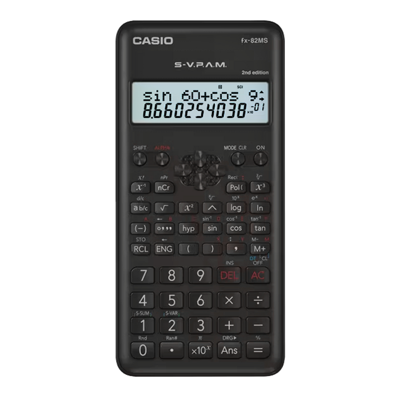 Casio Scientific Calculator, Non Programmable (fx-82MS-2)