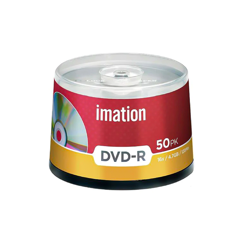 imation 16x DVD-R, 4.7GB Capacity, 120min, 50 Pack Spindle