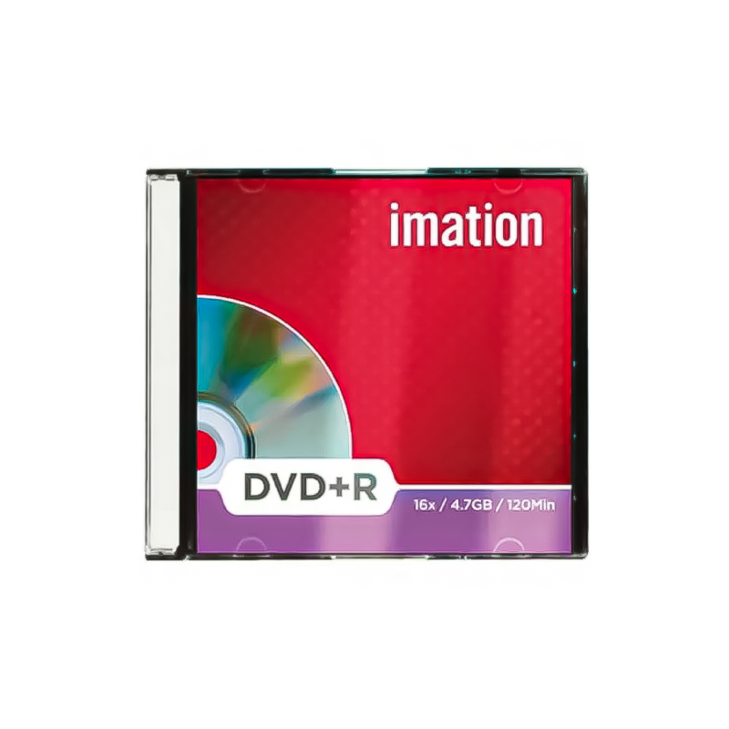 imation 16x DVD+R, 4.7GB Capacity, 120min, Jewel Case
