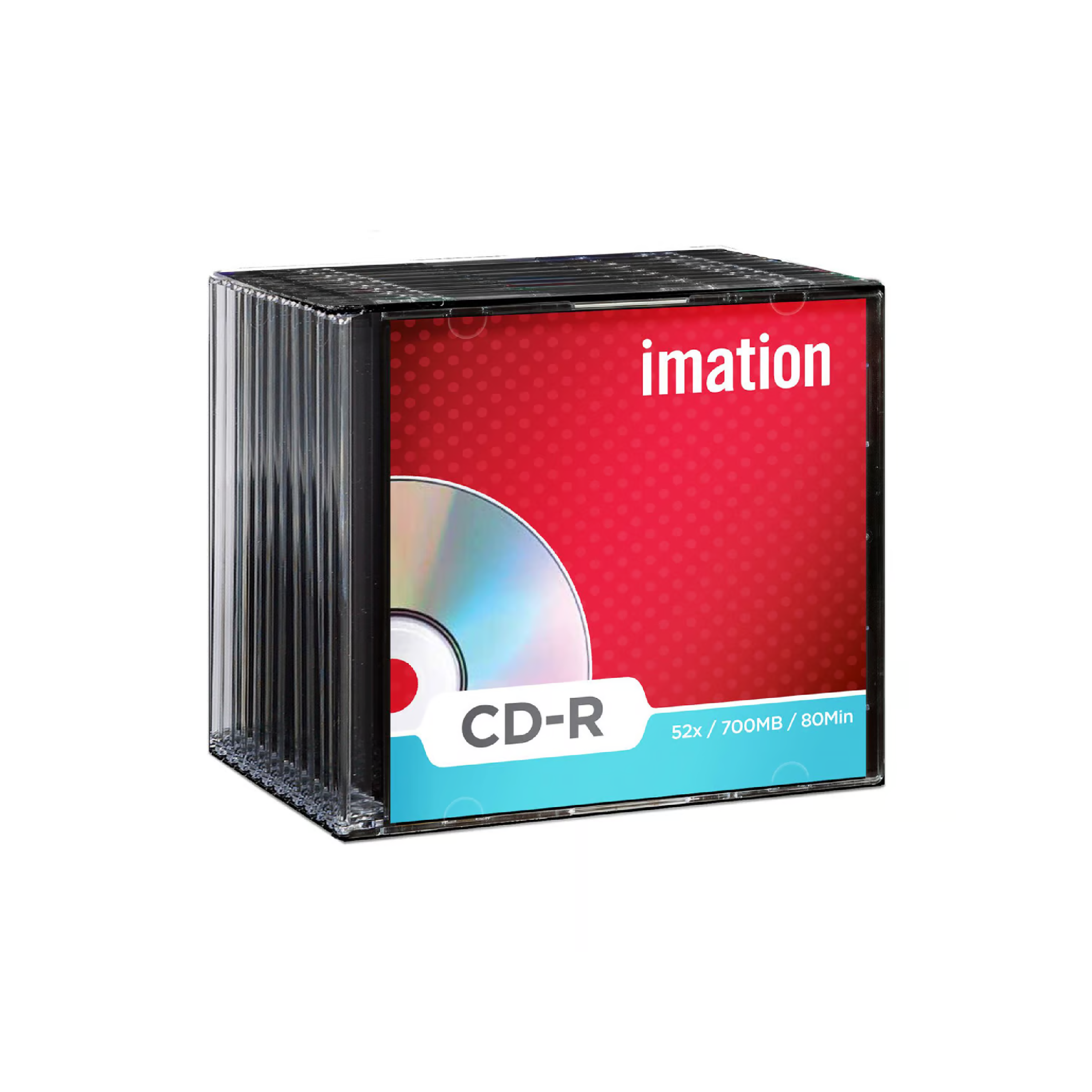 imation 52x CD-R, 700MB Capacity, 80min, Jewel Case