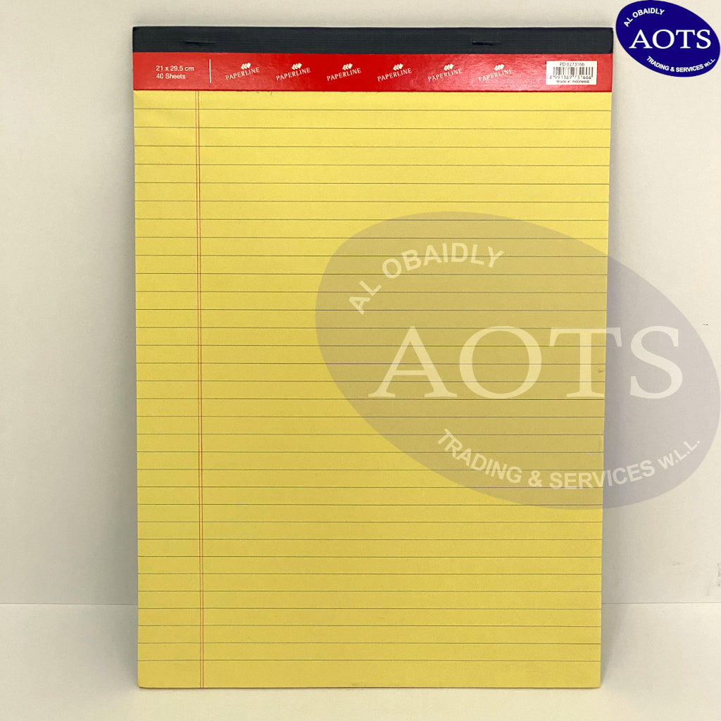 Paperline A4 Legal Pad (Yellow)