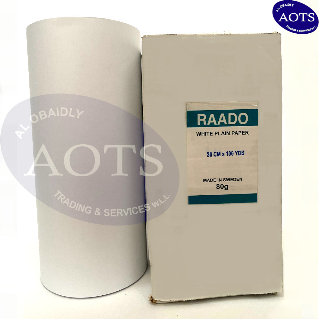 RAADO | Plotter Paper Rolls - 30cm x 100yd x 3" core