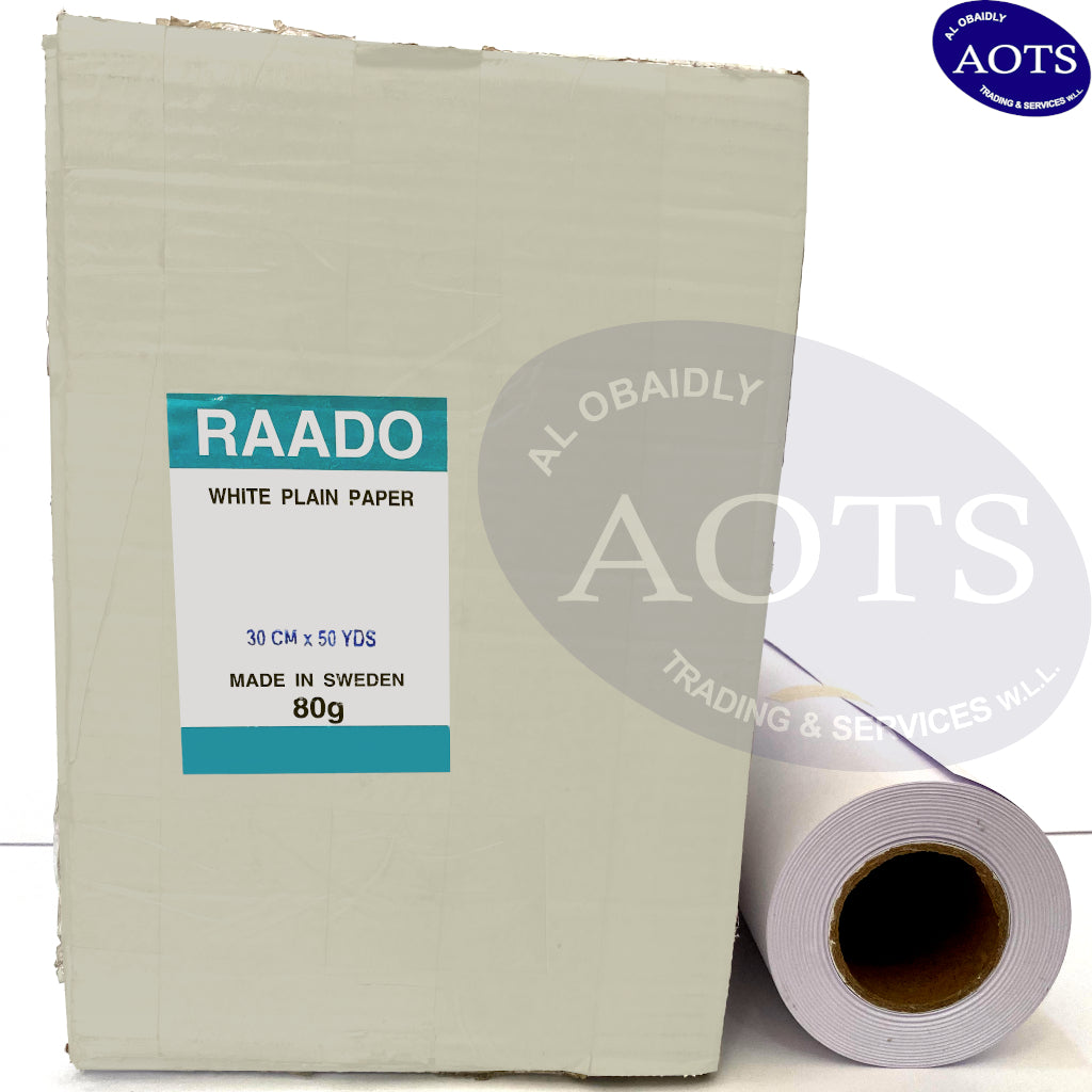 RAADO | Plotter Paper Rolls - 30cm x 50yd x 2" core