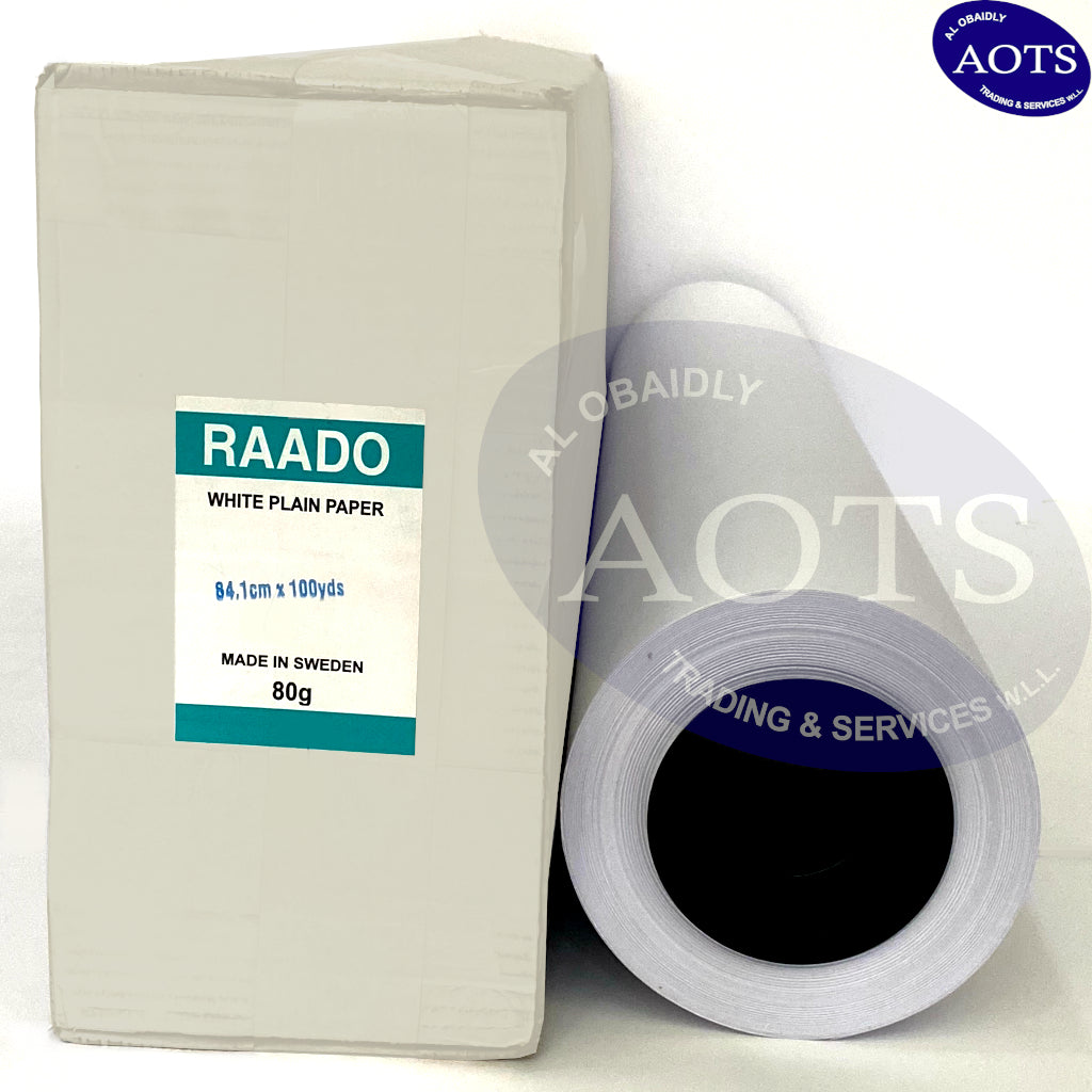 RAADO | Plotter Paper Rolls - 84.1cm x 100yd x 3" core